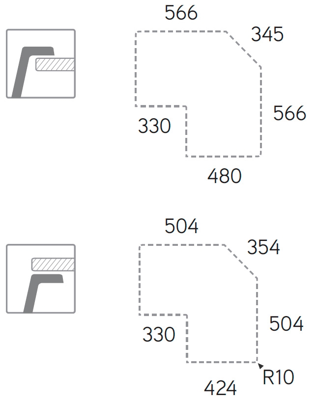 Medidas de corte fregadero Supreme E830 Medidas de corte fregadero Supreme E830