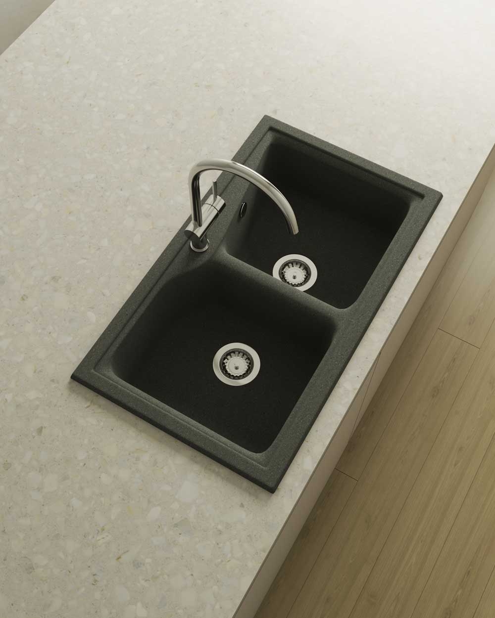 Fregadero Poalgi City Hekla 332 Negro Basalt Fregadero Poalgi City Hekla 332 Negro Basalt