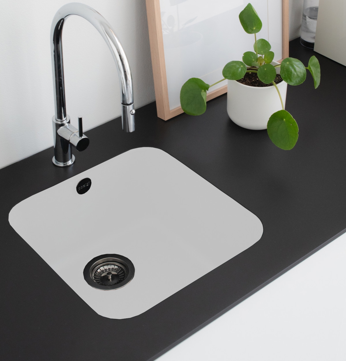 Poalgi Gandia Hekla 40 Blanco snow nieve montado bajo la encimera Poalgi Gandia Hekla 40 Blanco snow nieve montado bajo la encimera