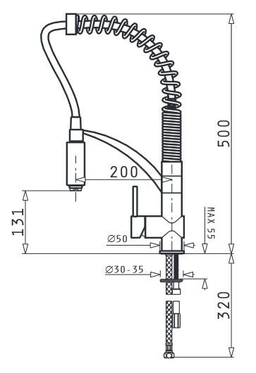 Grifo de cocina Pyramis Cresento Grifo de cocina Pyramis Cresento