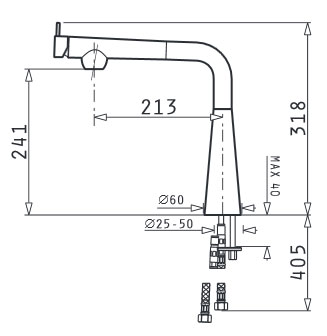Grifo de cocina Pyramis Grazioso