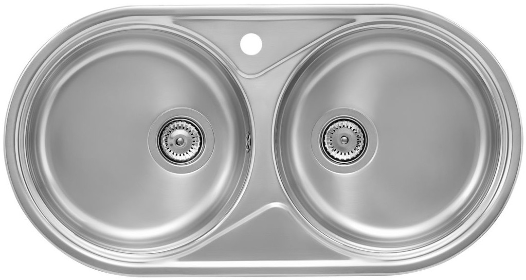 duo 80 2c. El mejor fregadero de cocina de 2 senos circulares