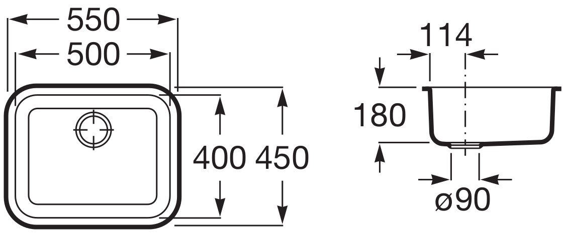 Medidas Fregadero cocina Roca porto 50 Medidas Fregadero cocina Roca porto 50