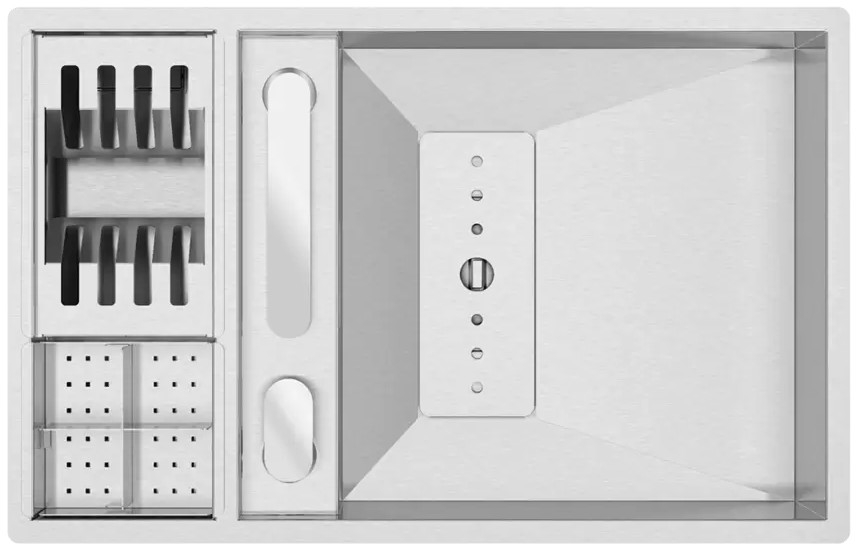 Fregadero con escurreplatos Rodi Invisible 70 Fregadero con escurreplatos Rodi Invisible 70