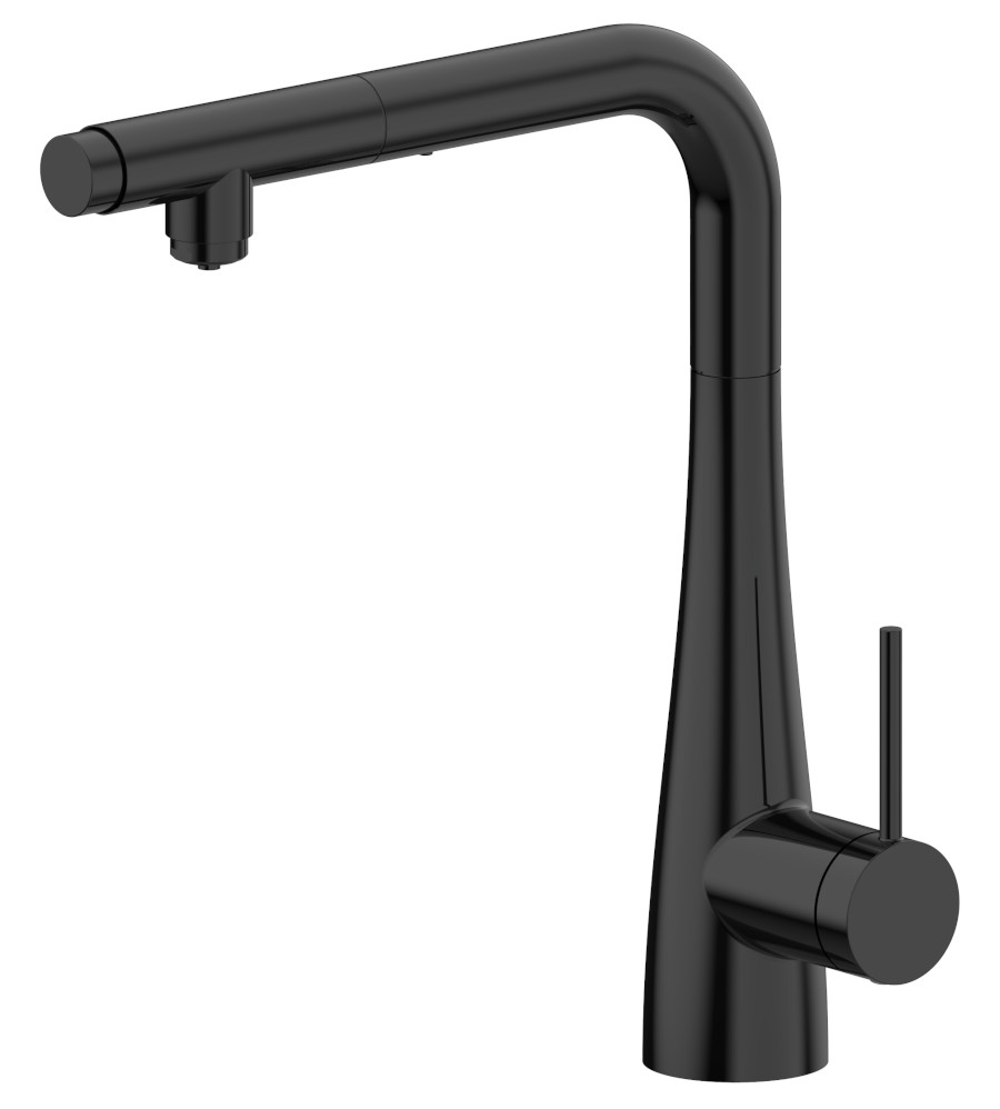 Grifo osmosis con caño extraible en acabado negro mate Grifo osmosis con caño extraible en acabado negro mate