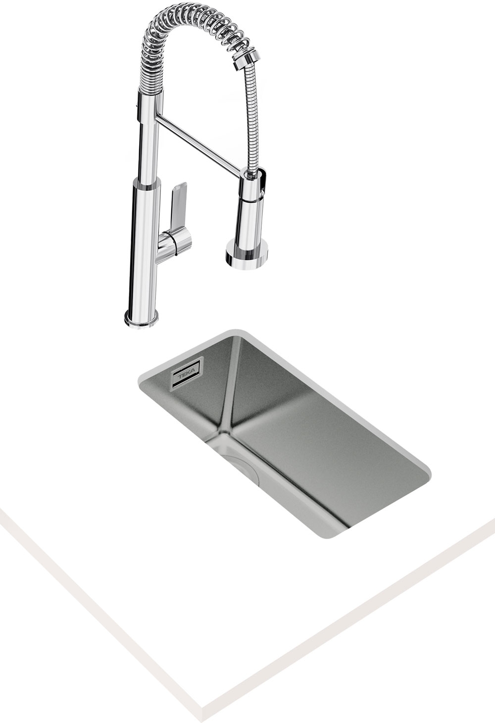 Teka BE Linea 18.40 un seno pequeño. Fregadero de cocina auxiliar Teka BE Linea 18.40 un seno pequeño. Fregadero de cocina auxiliar
