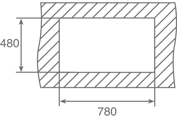 Fregadero TEKA Classic 2C 80 - 10119006 / 11119006 (con orificio grifo)