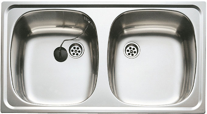 Fregadero Teka Encastrar serie E/50 2C - 10103011  / 11103011 (orificio grifo)