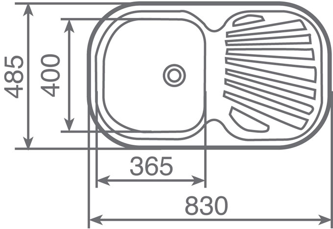 Fregadero TEKA Stylo 1C 1E - 10107017 / 11107020 (D) / 11107021 (I)