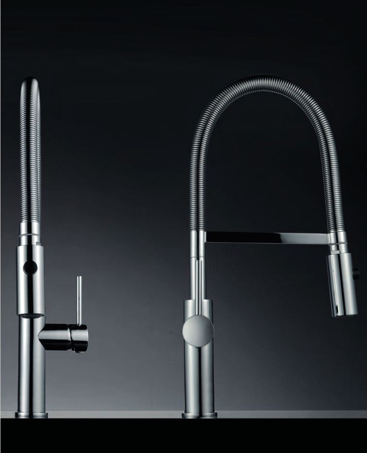 Grifo flexible Torino ideal para fregadero de 2 senos