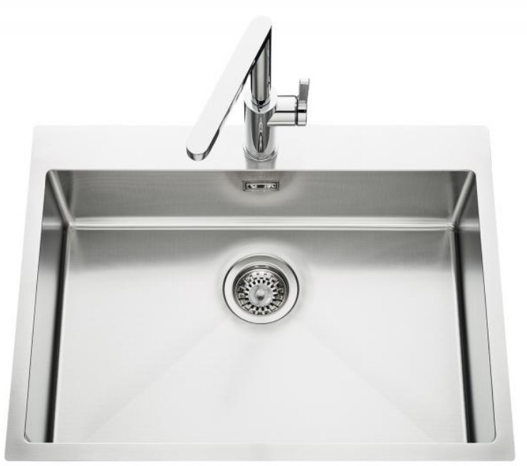 Fregadero acero inox Luisina Vibrato EV55